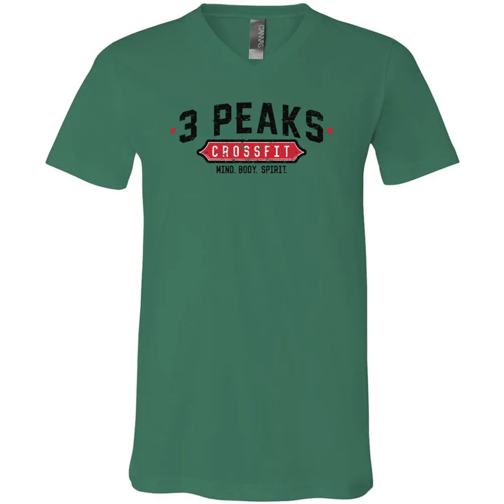 3 Peak CrossFit - 100 - Standard - Men's V-Neck T-Shirt