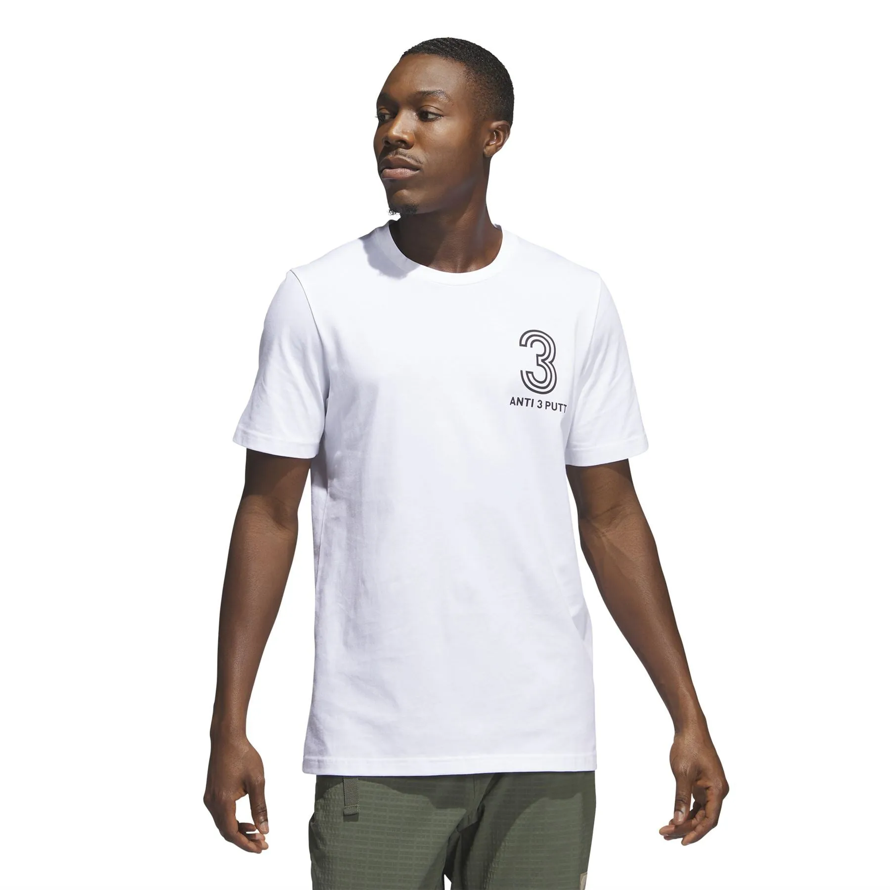 Adicross Anti 3 Putt T-Shirt White - AW23