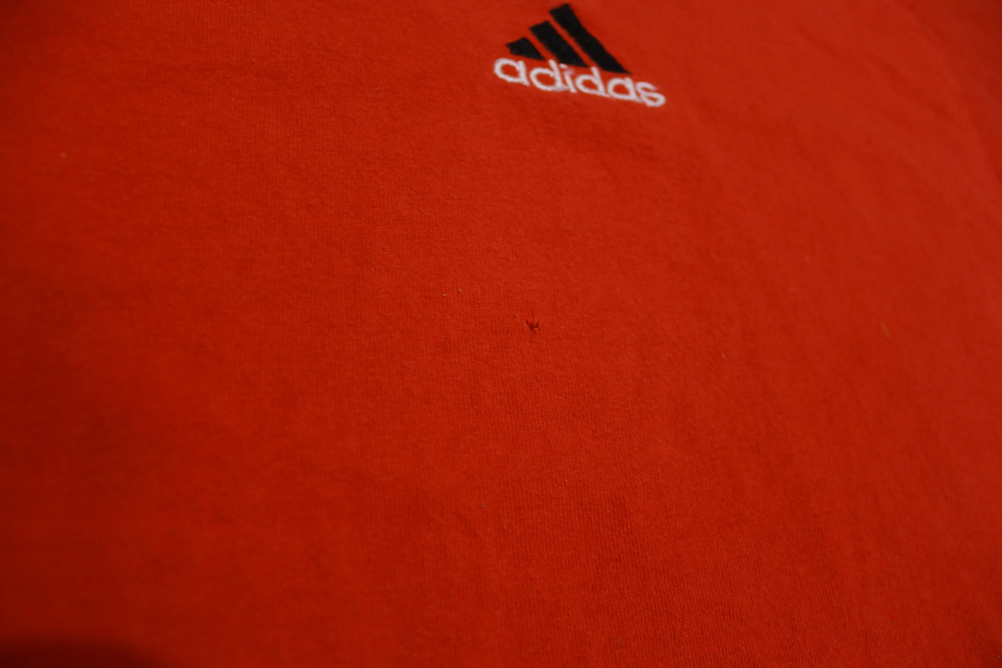 Adidas 90's Made in USA Essential Red Tri-Bar Vintage T-Shirt