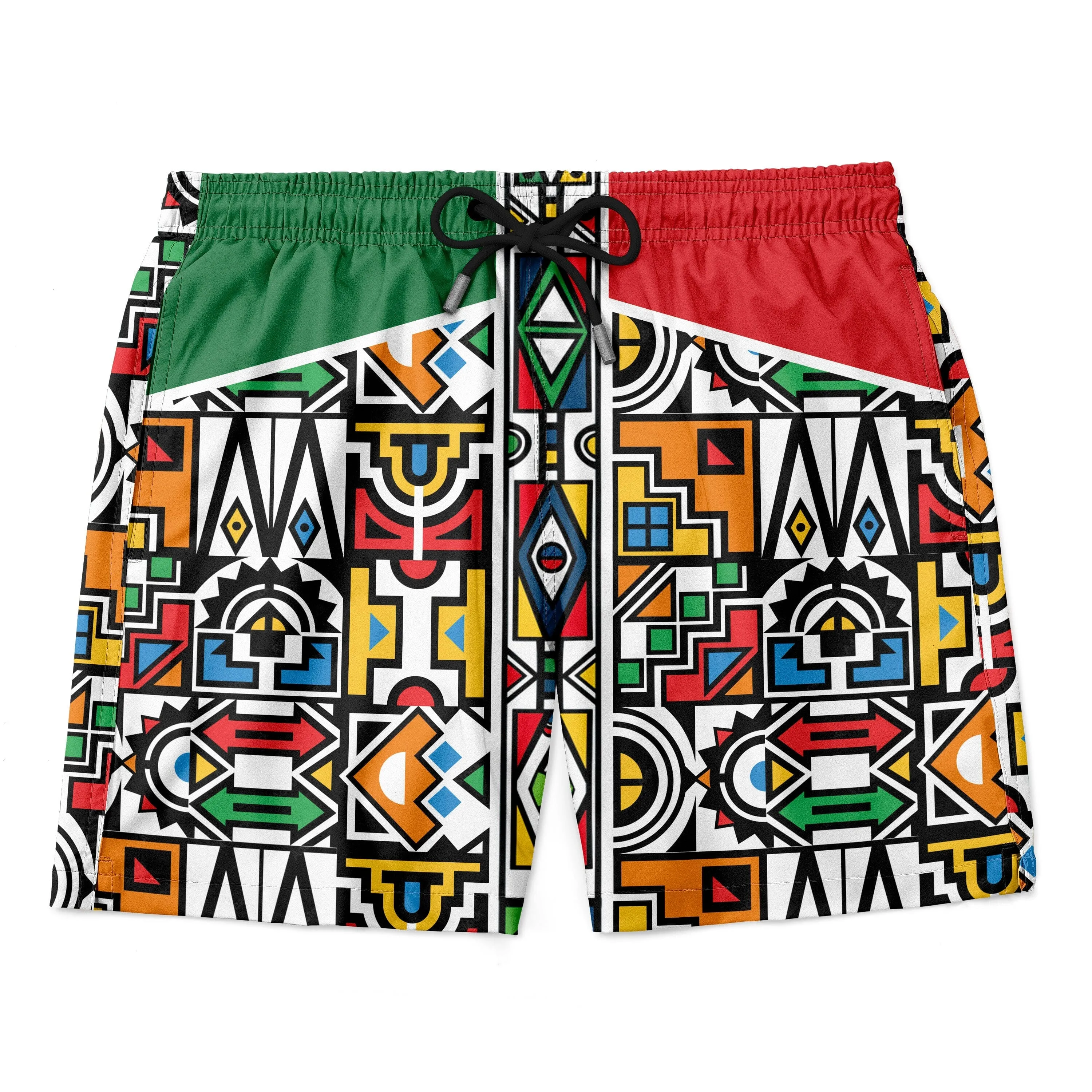 African Ndebele Pattern T-shirt and Shorts Set