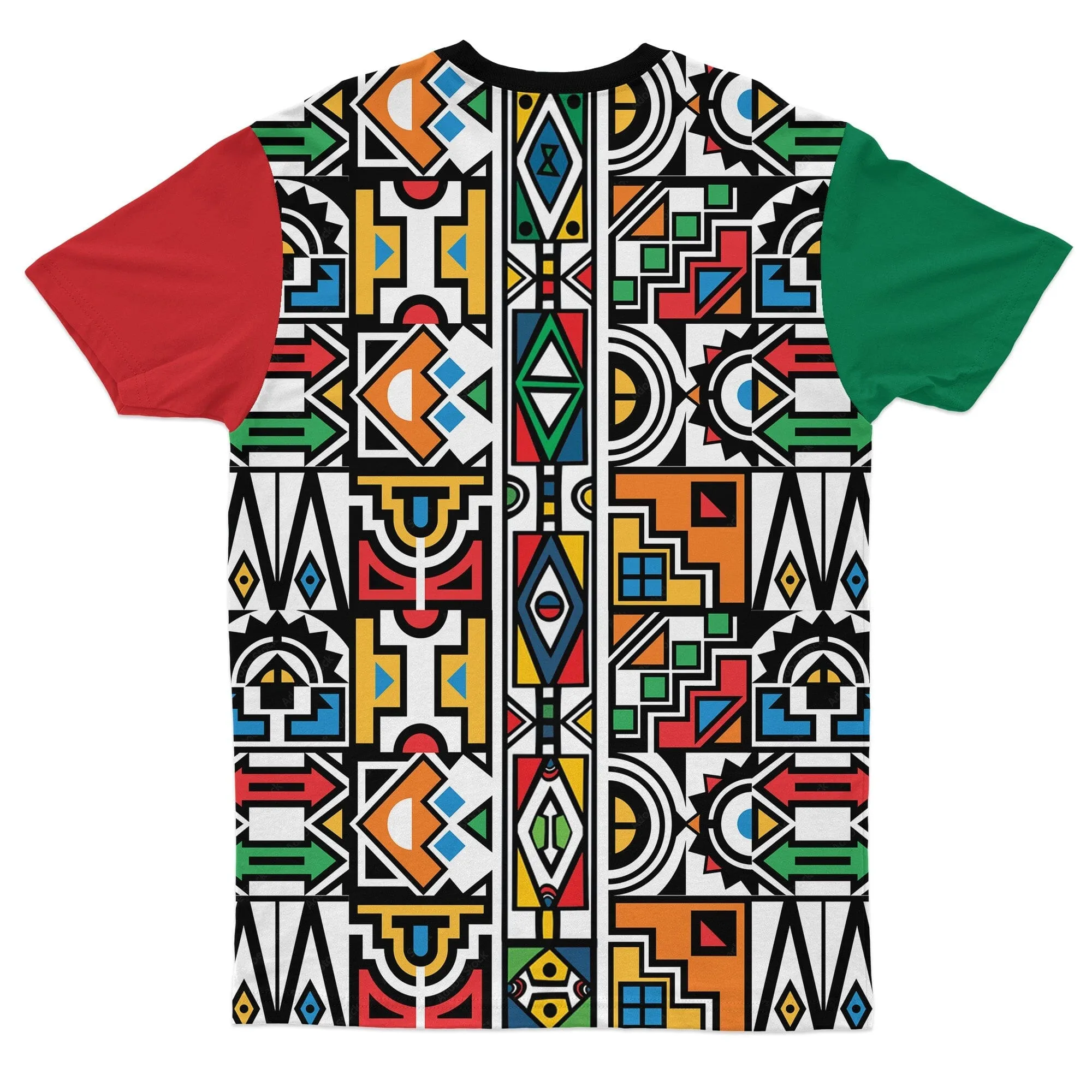 African Ndebele Pattern T-shirt and Shorts Set