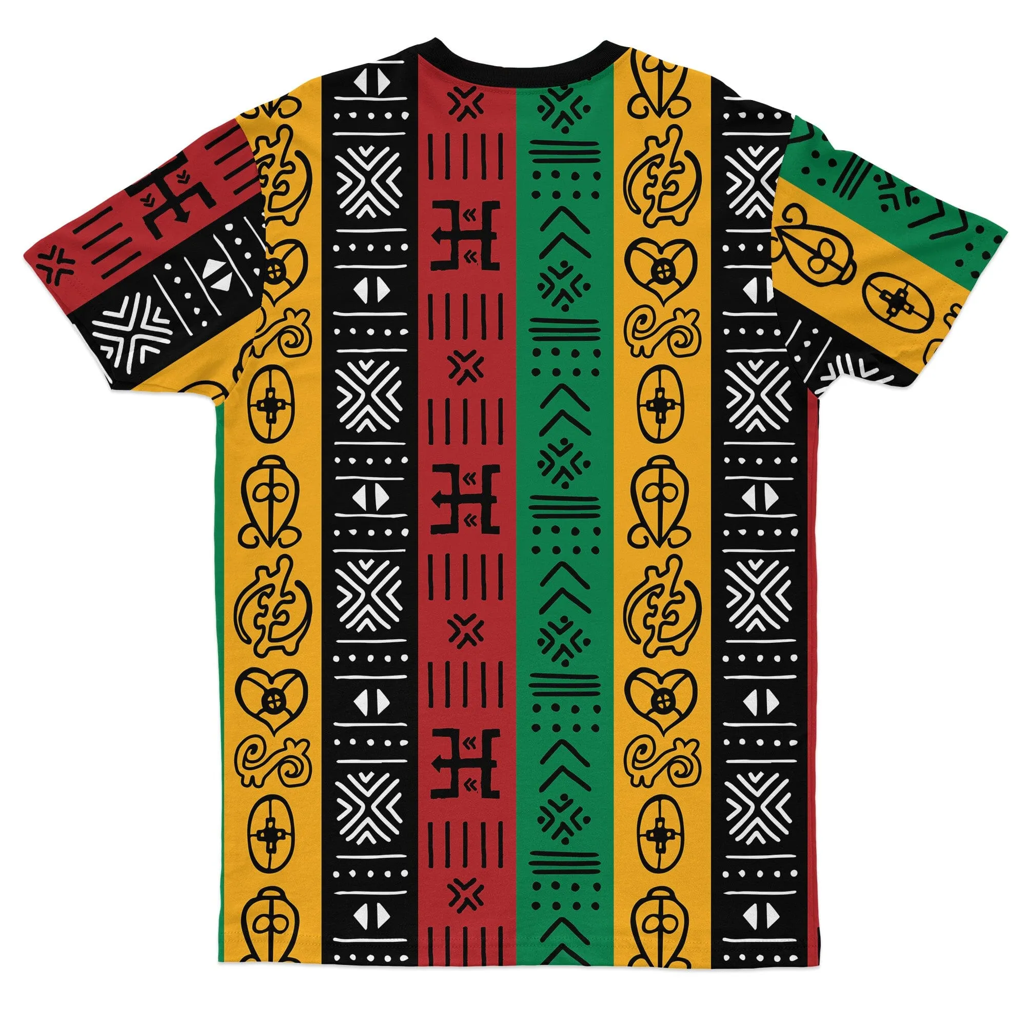 African Symbols In Pan African Colors T-Shirt