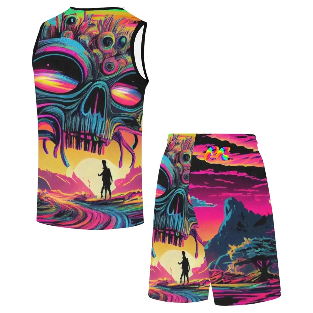 Alien Invasion Men's Rave Shorts Set