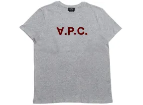 A.P.C. VPC Color H T-Shirt in Grey/Red