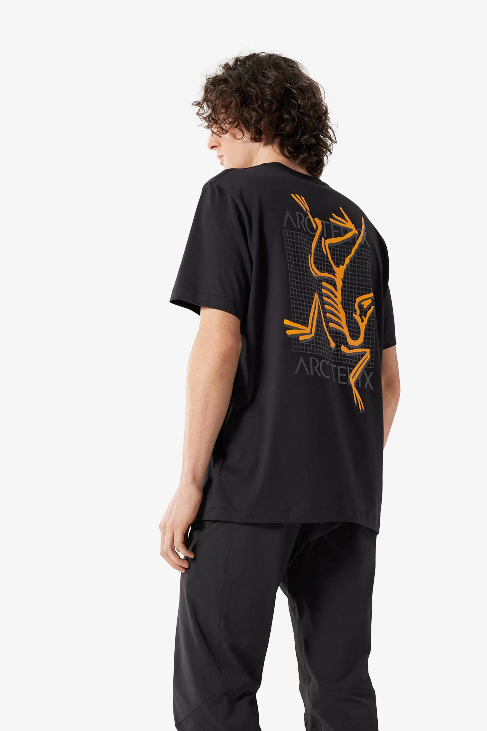 Arcteryx Mens Black ArcMulti Bird Logo Short Sleeve T-Shirt