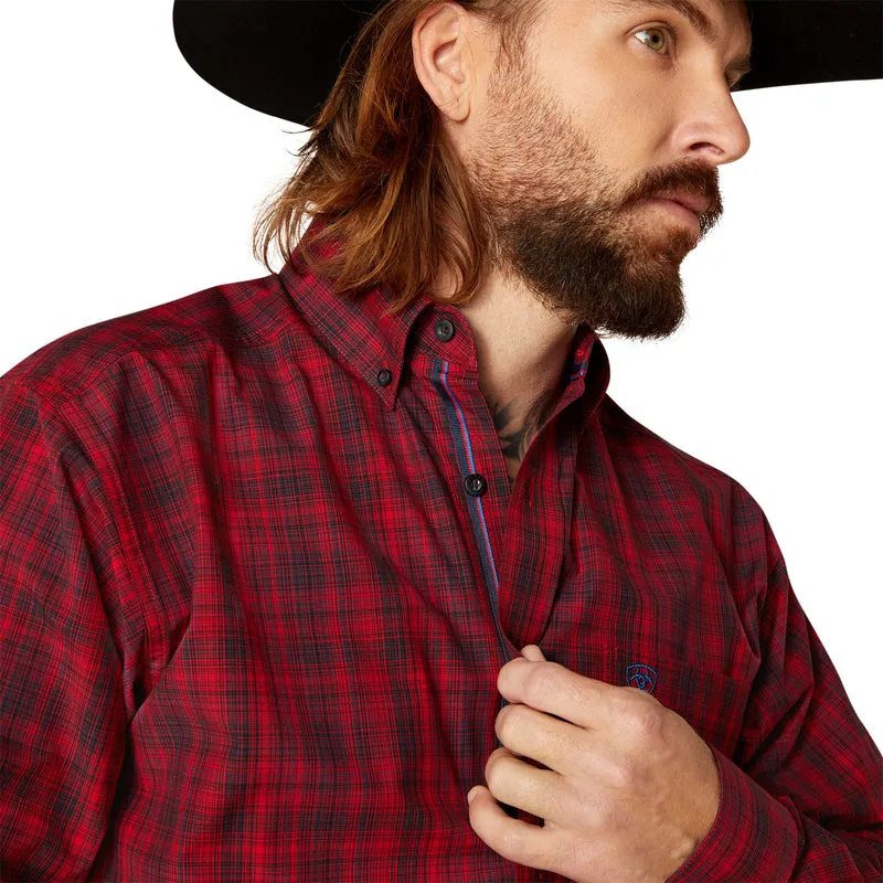 'Ariat' Men's Pro Series Paxton Button Down - Weg Red