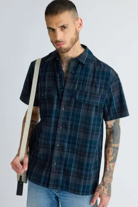 Blue Checkered Men's Shirt