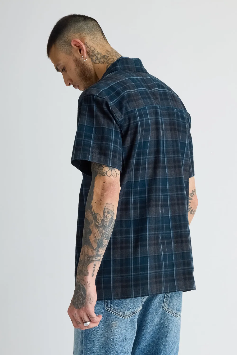 Blue Checkered Men's Shirt