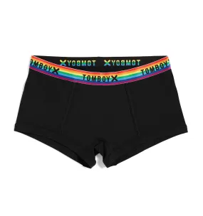 Boy Shorts LC - Black Rainbow