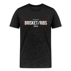 Brisket/Ribs 2024: A Culinary Campaign for the Ultimate Barbecue Unity Premium T-Shirt