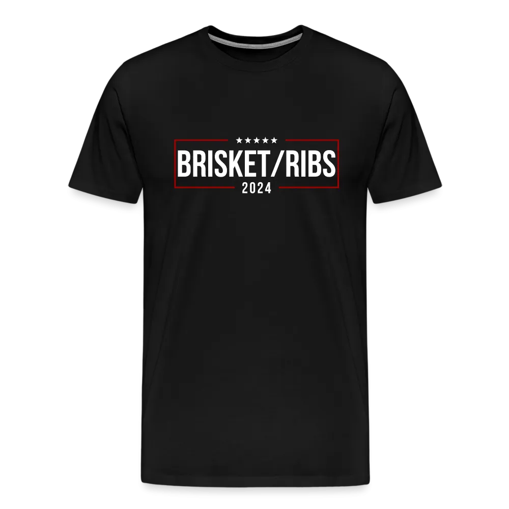 Brisket/Ribs 2024: A Culinary Campaign for the Ultimate Barbecue Unity Premium T-Shirt