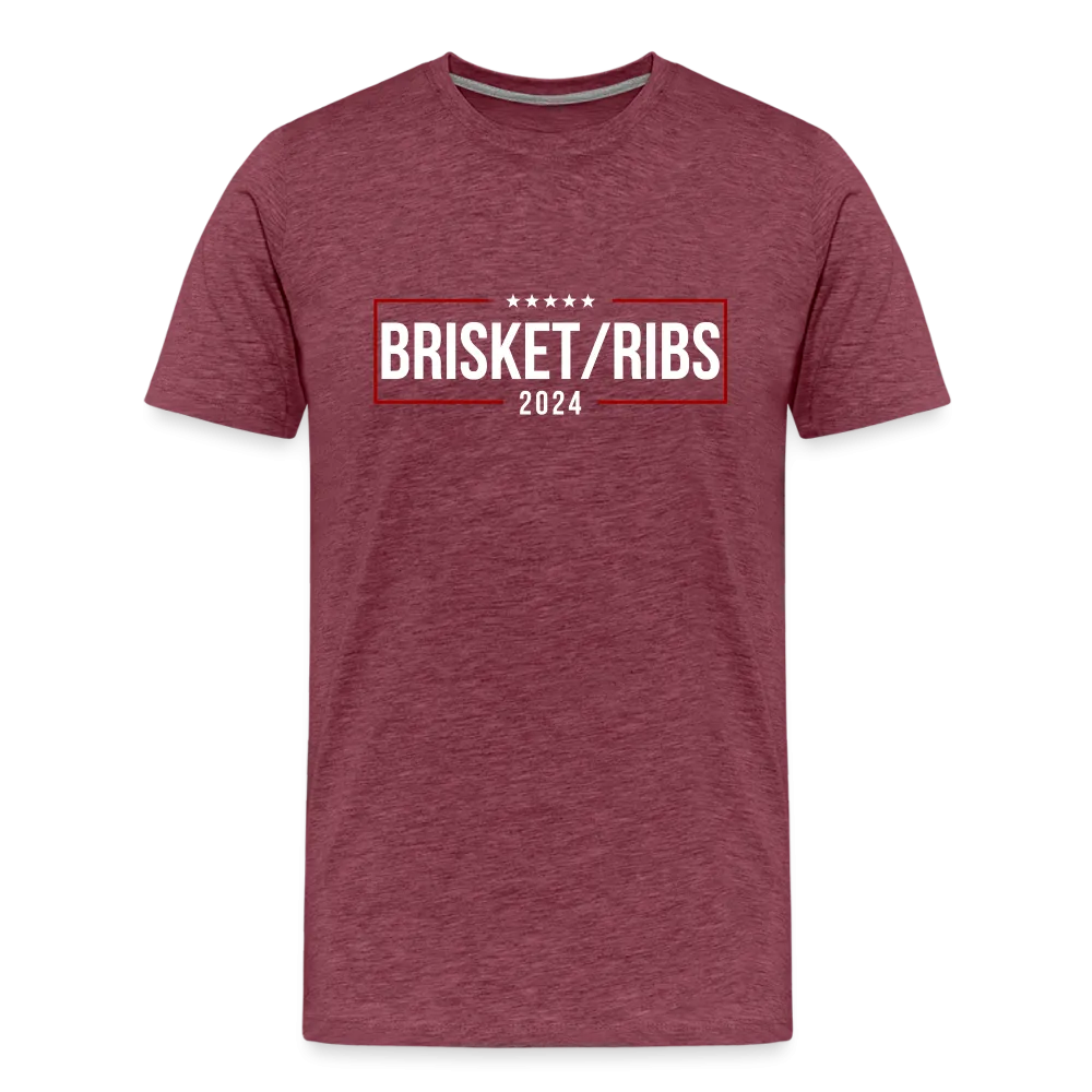 Brisket/Ribs 2024: A Culinary Campaign for the Ultimate Barbecue Unity Premium T-Shirt