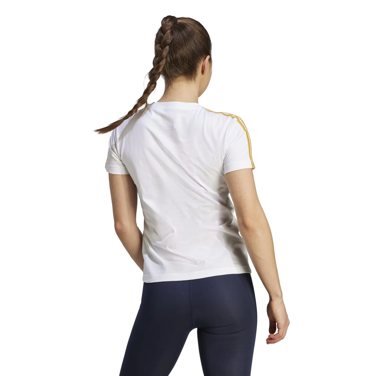 Camiseta adidas 3S Mujer 23/24 Blanca