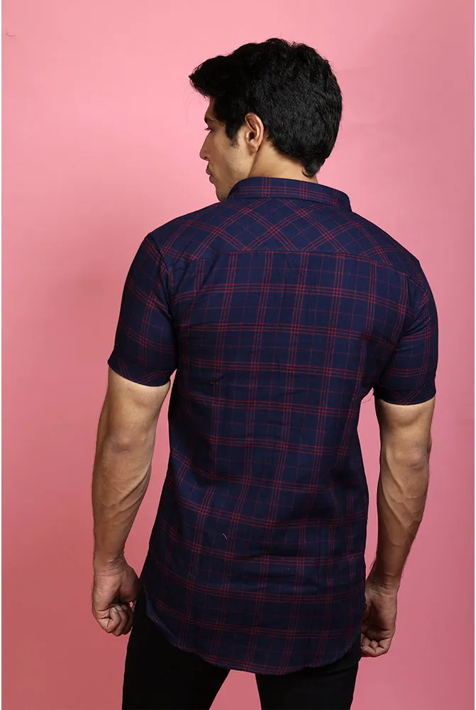 Check Shirt for Men - Best Men Casual Red Checked Shirt