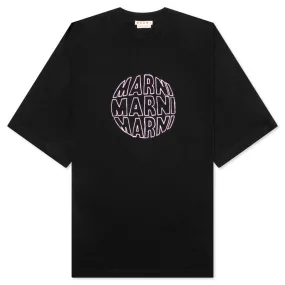 Circular Logo T-Shirt - Black