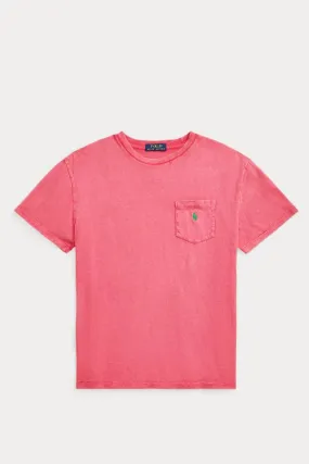 Classic Fit Cotton-Linen Pocket T-Shirt