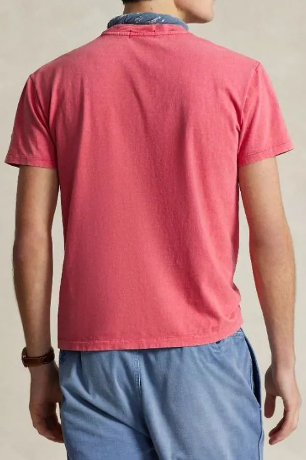 Classic Fit Cotton-Linen Pocket T-Shirt