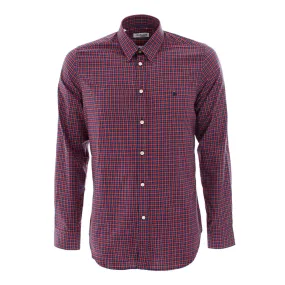 COTTON CHECK SHIRT NAVY/RED