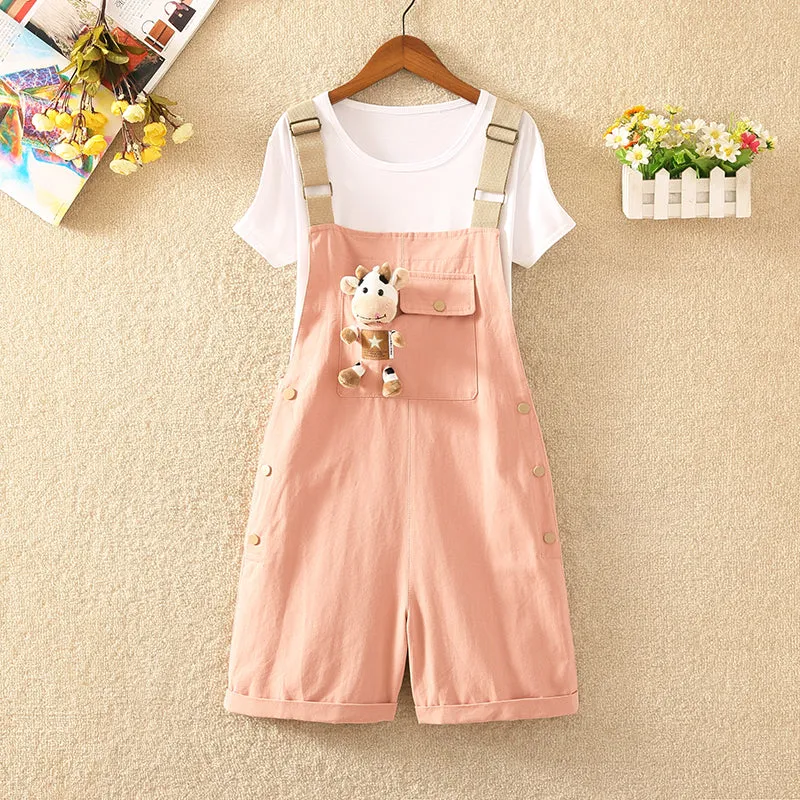 Cow Straps Shorts   T-shirt Outfits AD210210