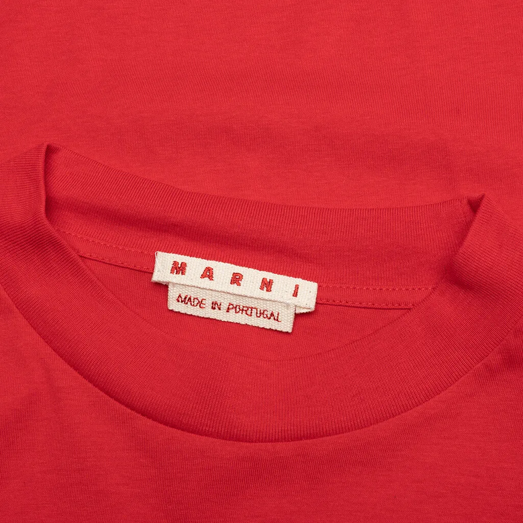 Cutout Logo T-Shirt - Red