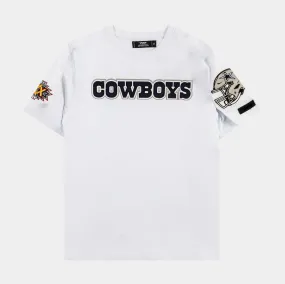 Dallas Cowboys Tackle Twill Mens Short Sleeve Shirt (White)