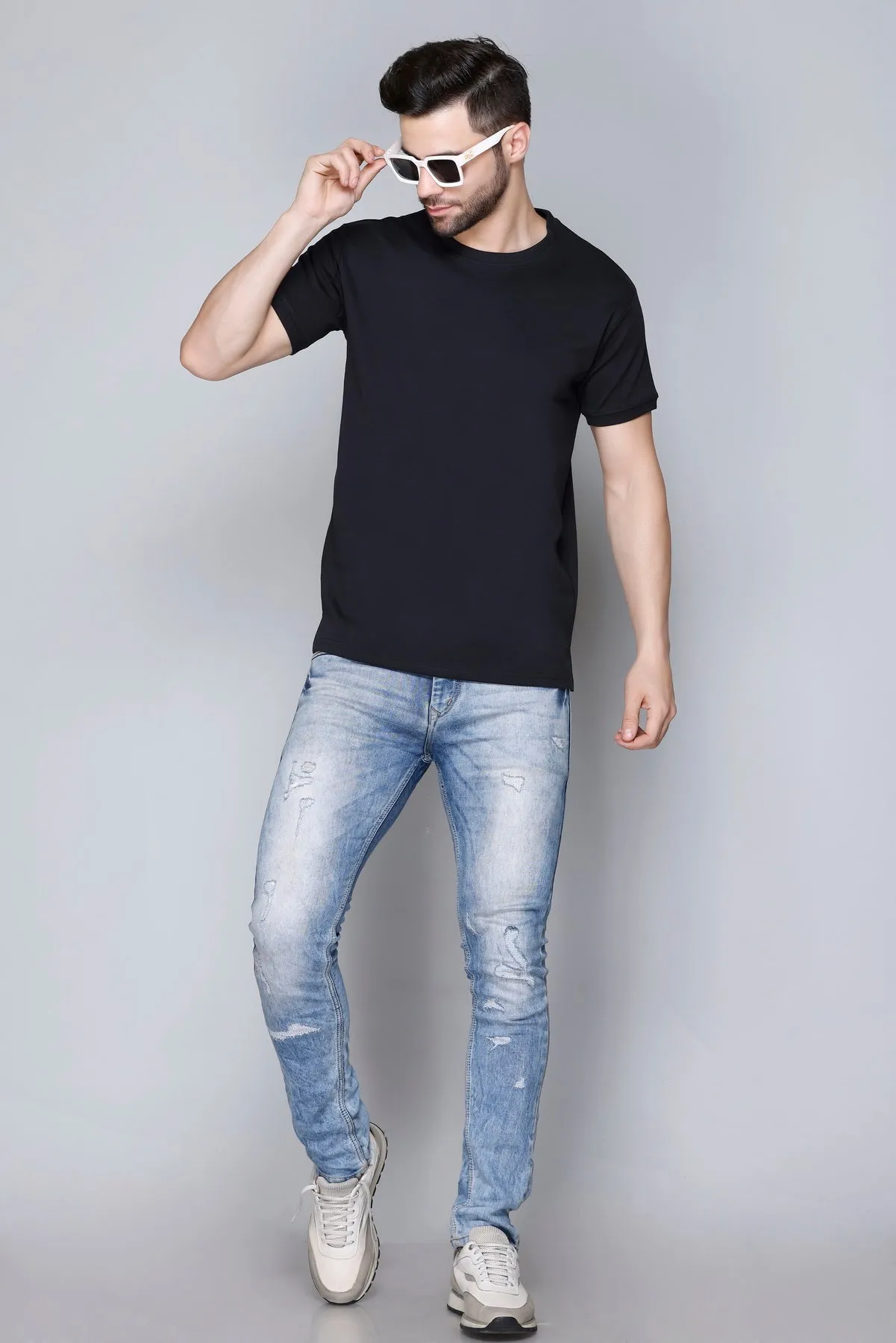 Derby Men's Round Neck Casual T-shirts