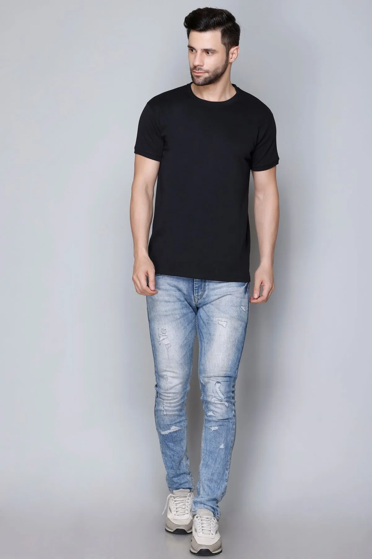 Derby Men's Round Neck Casual T-shirts