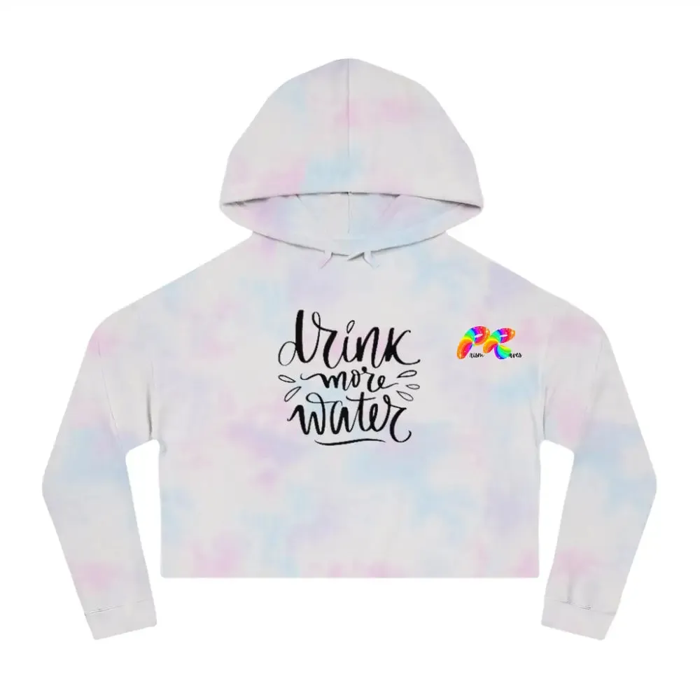 Drink Water Women’s Cropped Rave Hoodie