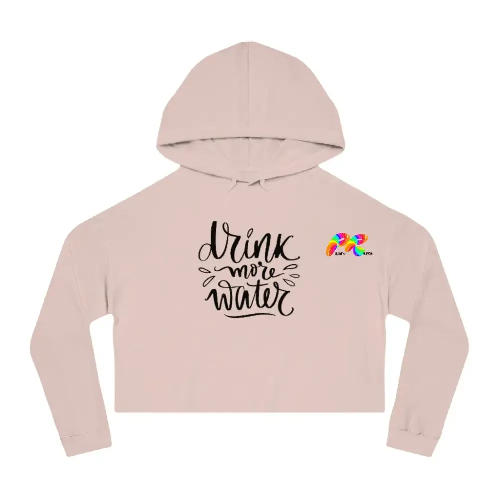 Drink Water Women’s Cropped Rave Hoodie