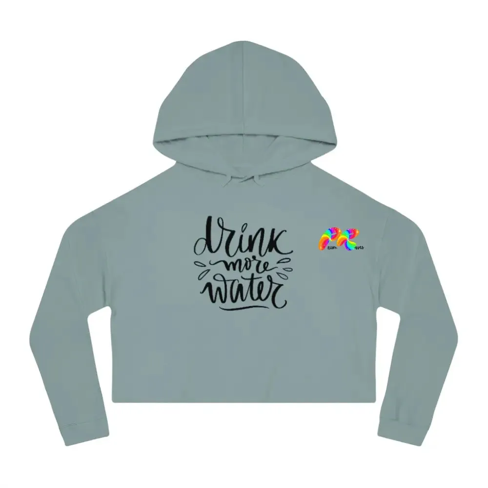 Drink Water Women’s Cropped Rave Hoodie