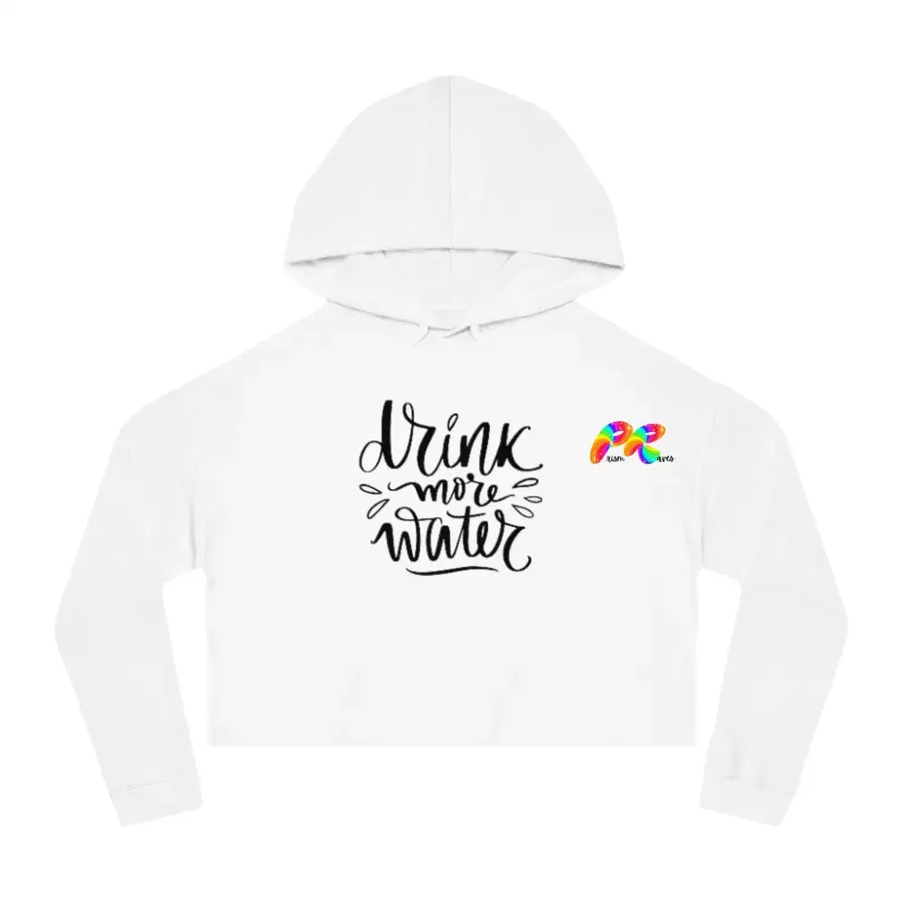 Drink Water Women’s Cropped Rave Hoodie