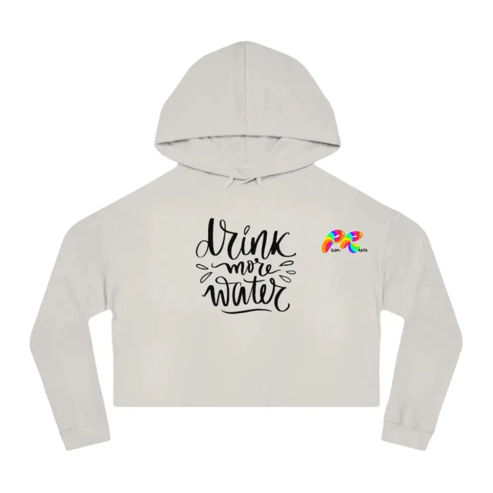 Drink Water Women’s Cropped Rave Hoodie