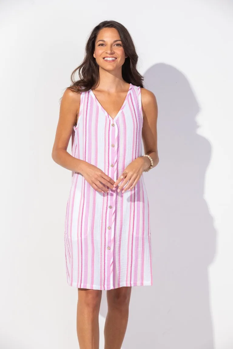 Escape by Habitat dress, awning stripe