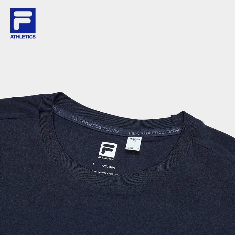 FILA CORE ATHLETICS TENNIS1 ART IN SPORTS Men Short Sleeve T-shirt (Navy)