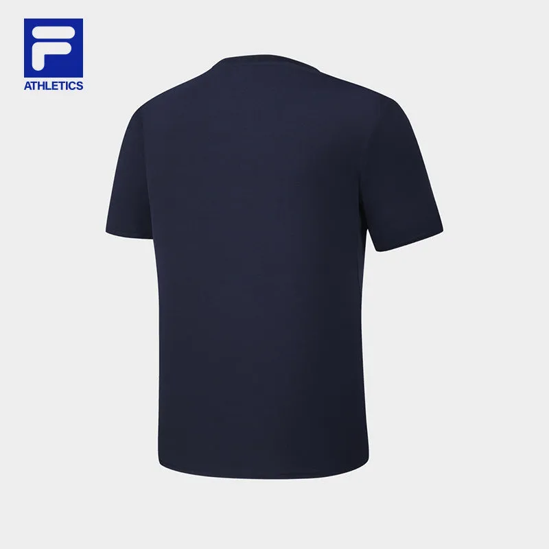 FILA CORE ATHLETICS TENNIS1 ART IN SPORTS Men Short Sleeve T-shirt (Navy)