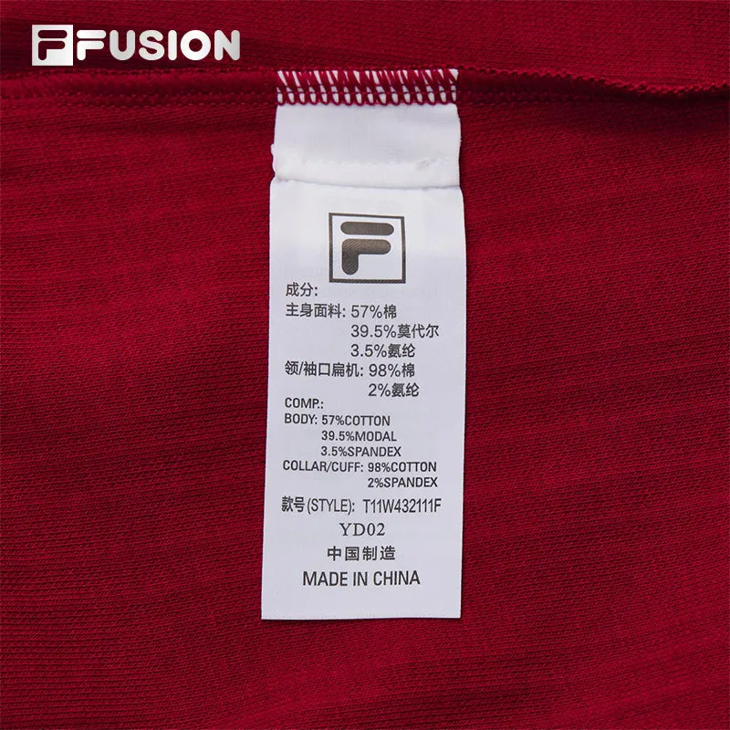 FILA FUSION INLINE CULTURE 1 Women Short Sleeve Polo in Red