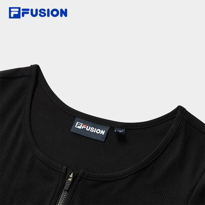 FILA FUSION INLINE URBAN TECH Women Short Sleeve T-shirt (Black)