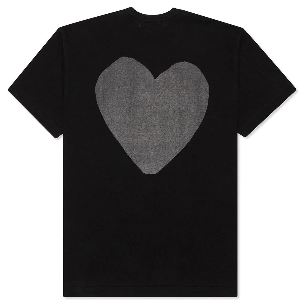 Heart T-Shirt - Black/Black