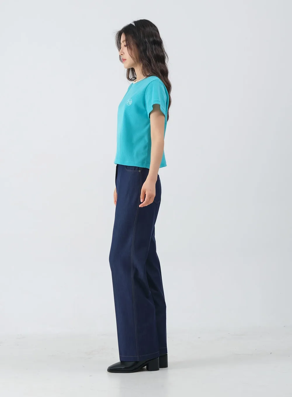 Jean-Style Summer Wide Pants OM6