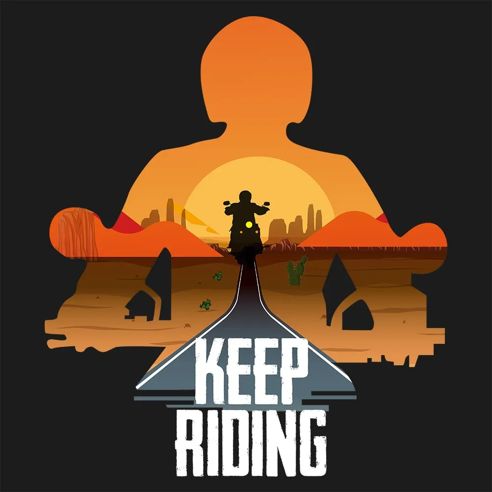 Keep Riding Half Sleeve T-Shirt