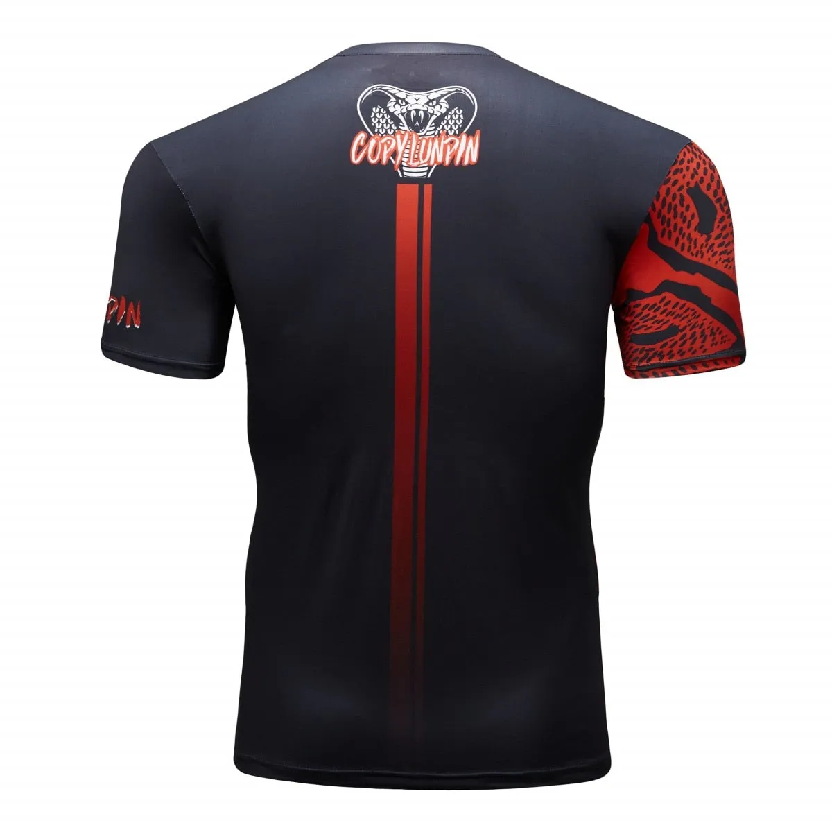 King Cobra Compression 'Red Scales' Elite Short Sleeve Rashguard