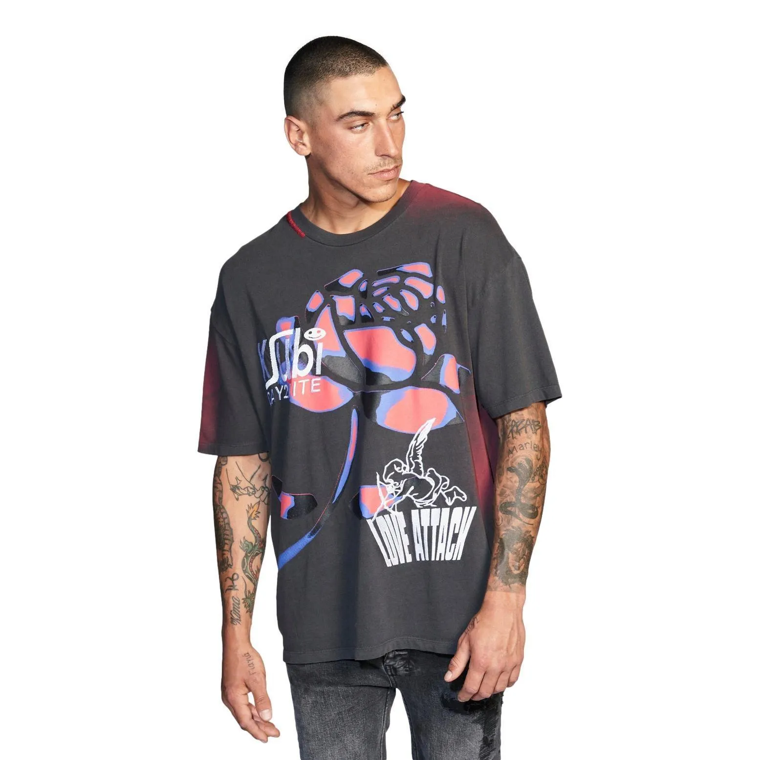 KSUBI ROSE BIGGIE T-SHIRT