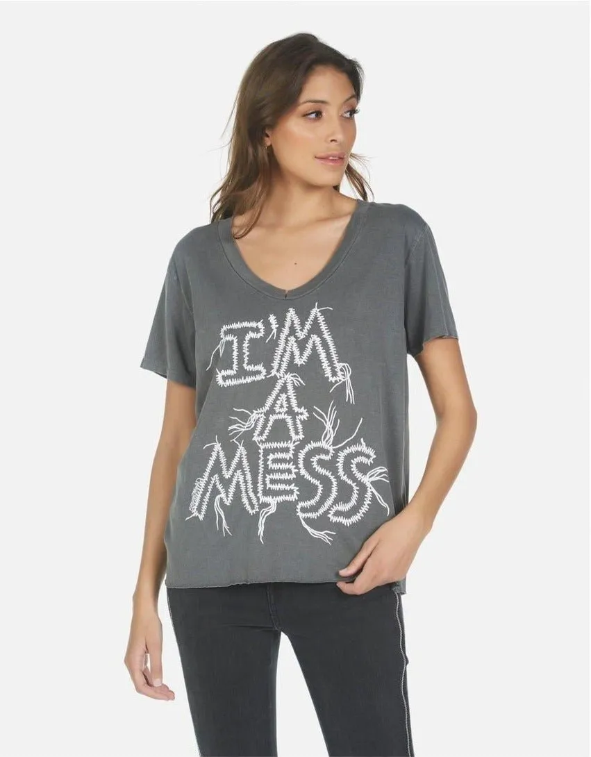 Lauren Moshi Elara I'm A Mess T-Shirt as seen on Cara Delevingne