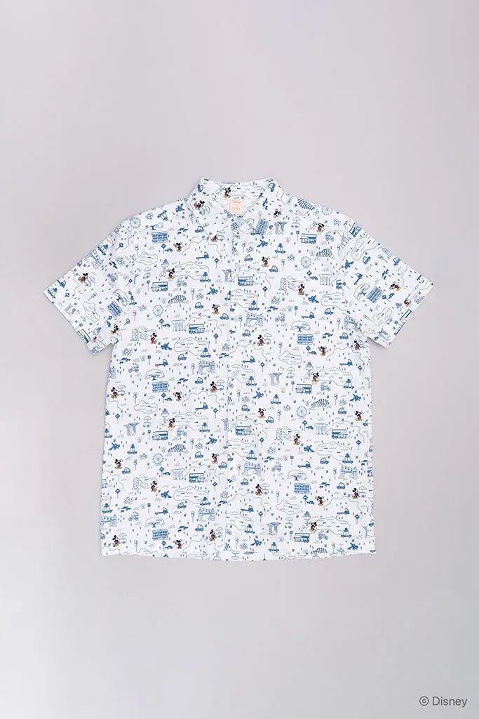 Men's Shirt - Blue Road Trip Mickey