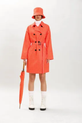 Microdot Raincoat Orange