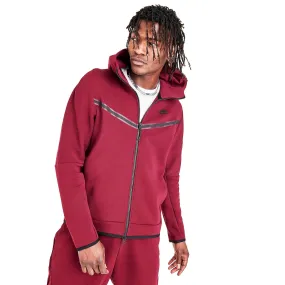 Nike Men's Tech Fleece Full-Zip Hoodie Team Red