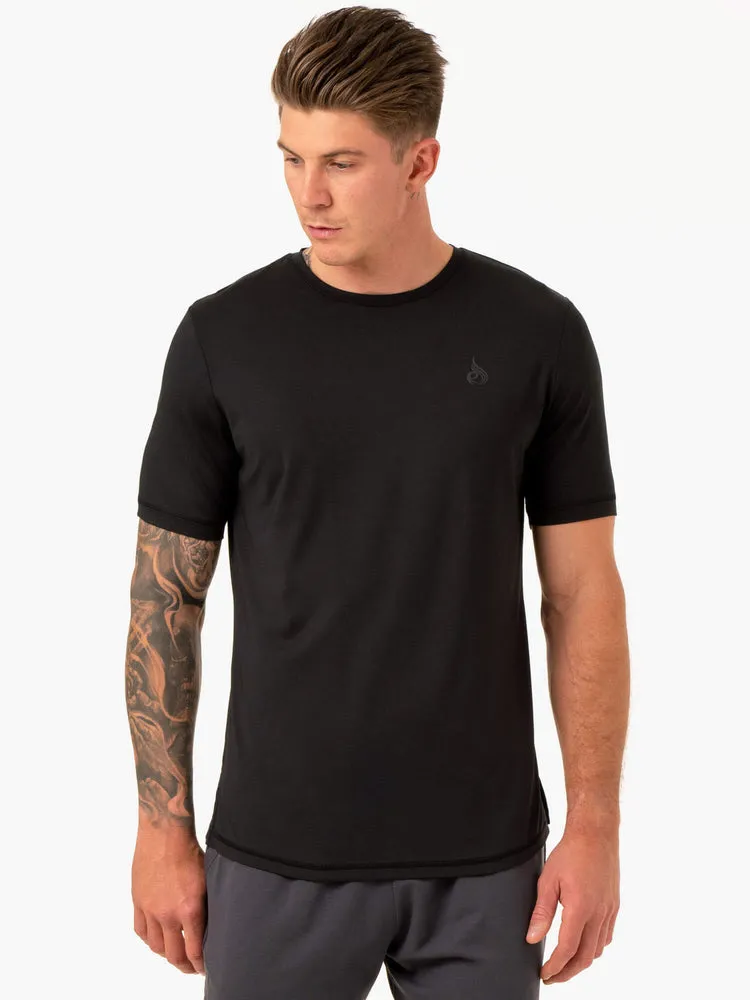 OPTIMAL MESH T-SHIRT BLACK