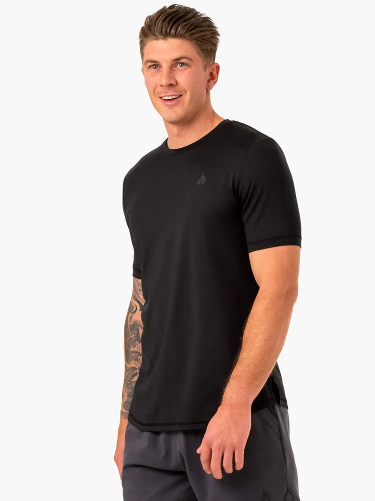 OPTIMAL MESH T-SHIRT BLACK