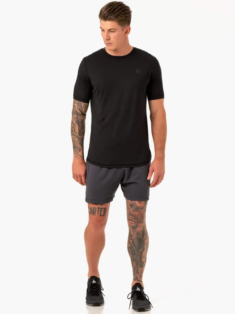 OPTIMAL MESH T-SHIRT BLACK