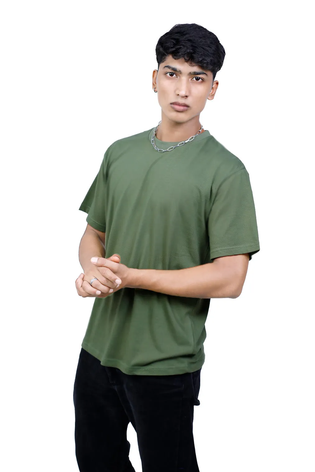 Oversized Olive Green T-shirt